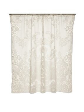 One Panal Cream Jacquard Classic Floral Pattern  57 1/2 " X 47 1/2"